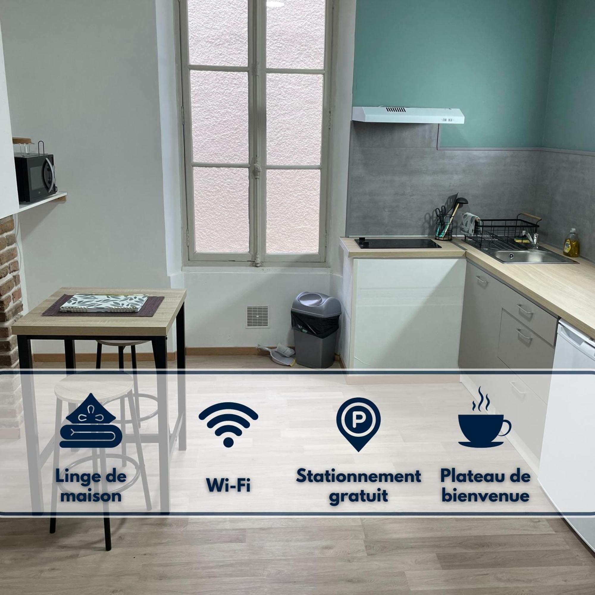 Logement Cosy Avec Stationnement Gratuit Troyes Eksteriør bilde